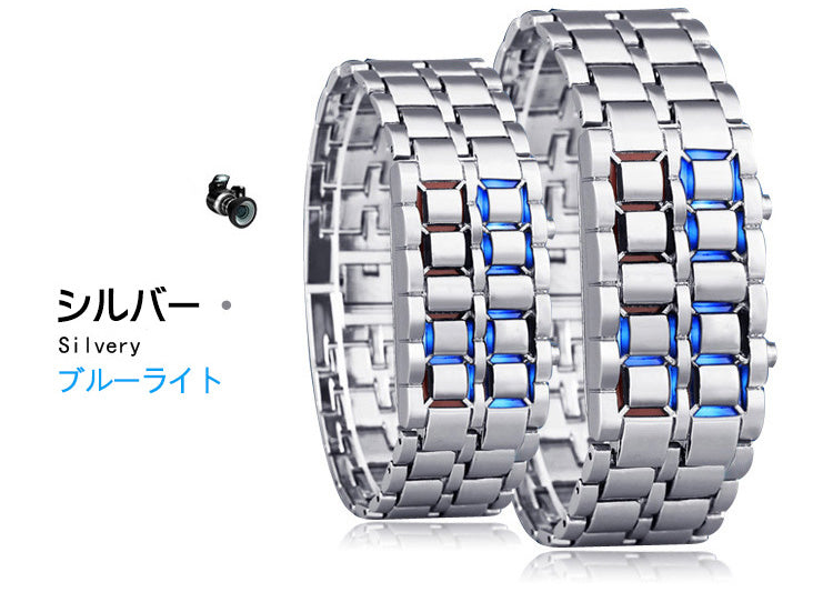 【LEDブレスレットウォッチ】LEDライト 省エネ 台湾ICチップ 高品質