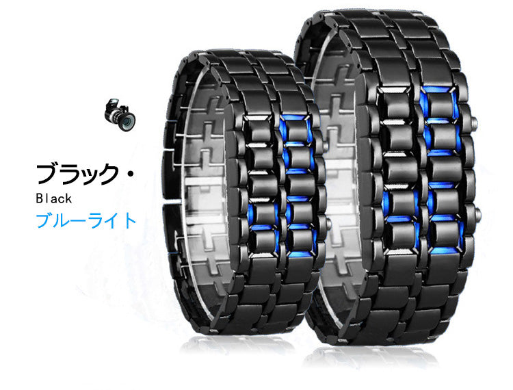【LEDブレスレットウォッチ】LEDライト 省エネ 台湾ICチップ 高品質
