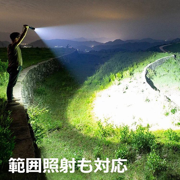 高輝度ズーム懐中電灯