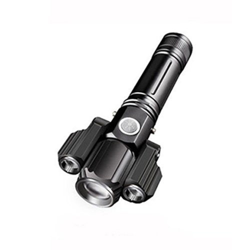 【3ヘッド多機能高輝度懐中電灯】更なる進化を遂げた一品!高輝度LED 3ライト 角度調節可能 遠距離照射 稼働時間が長い
