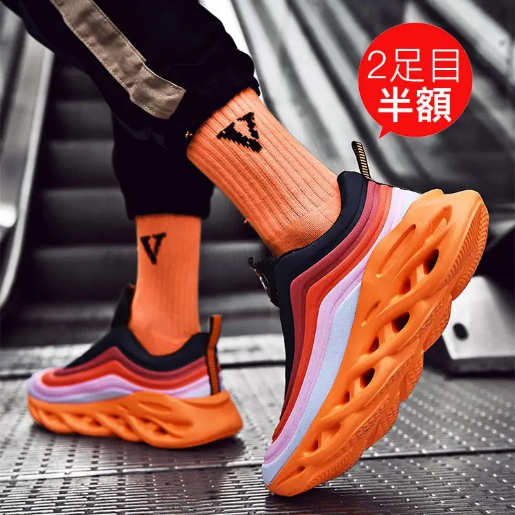 大流行しているclunky sneaker ファション コーデしやすい 通気 爽やか 柔軟 良い履き心地