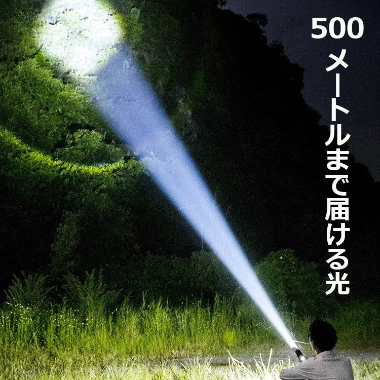高輝度ズーム懐中電灯