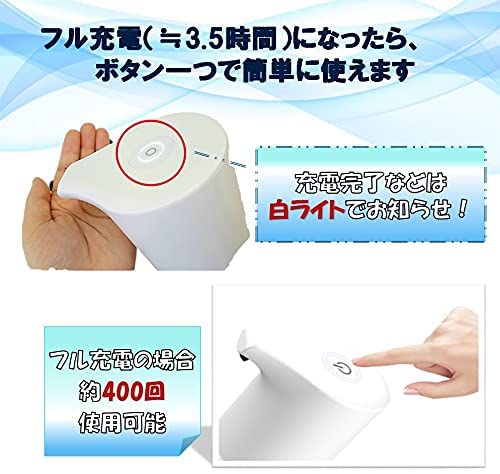 自動式ディスペンサー IPX4防水仕様 自動 泡 ハンドソープディスペンサー アルコールディスペンサー オート センサー 350ml 充電電池式 USB充電式ハンドソープ/キッチン/洗面所/お店のトイレに最適 半透明ボトル ホワイト (ホワイト, ソープ)
