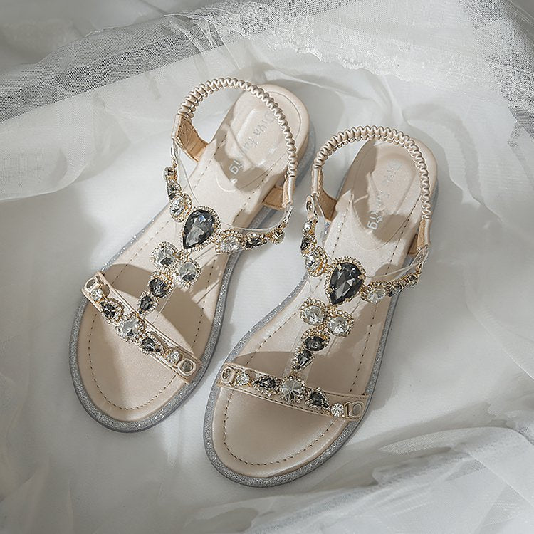 フランス式 ローヒールサンダル